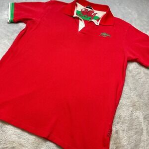The Arsenal Mens Embroidered Polo Shirt Size M Red Football Soccer Fan Gear